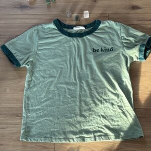 Philosophy 'Be Kind' Baby Tee in Shades of Green